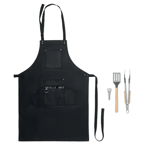 BBQ Waxed Canvas Apron Set