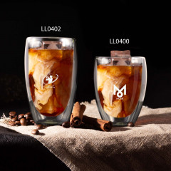 Sierra 450ml Double Wall Glass Cup