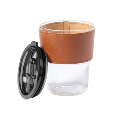 Take away design glass cup - 400ml