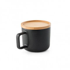 250ml Ceramic Mug with Bamboo Lid