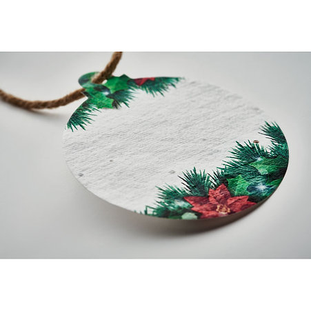 Wildflower Seed Paper Bauble