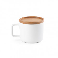 250ml Ceramic Mug with Bamboo Lid